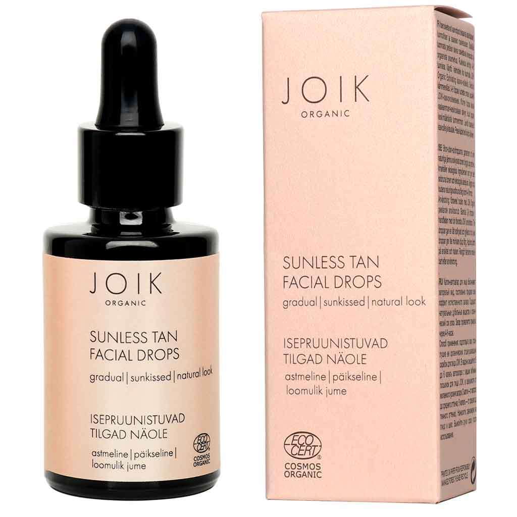 JOIK Organic Sunless Tan Facial Drops Itseruskettavat kasvotipat-JOIK Organic-Hyvinvoinnin Tavaratalo