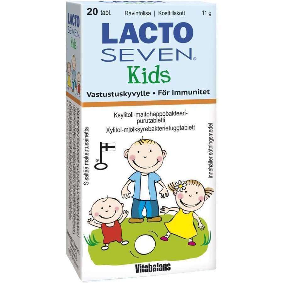 Lacto Seven Kids Maitohappobakteeri-Vitabalans-Hyvinvoinnin Tavaratalo