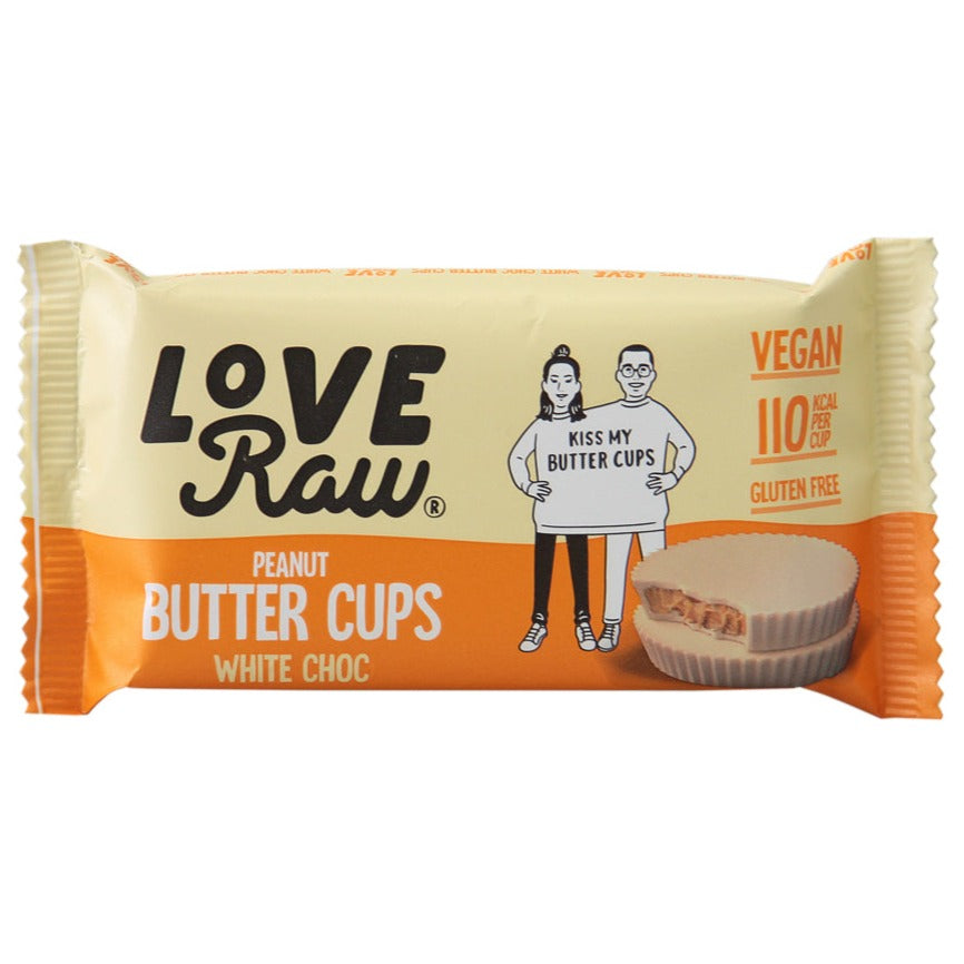 LoveRaw Peanut Butter Cups White Choc-LoveRaw-Hyvinvoinnin Tavaratalo
