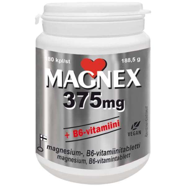 Magnex 375 mg + B6-vitamiini-Vitabalans-Hyvinvoinnin Tavaratalo