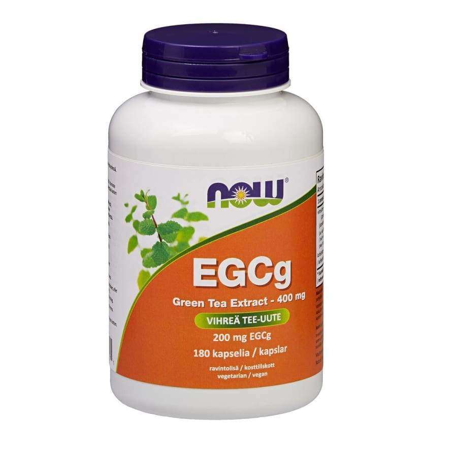 Now Foods EGCg Green Tea Extract 400 mg-Now Foods-Hyvinvoinnin Tavaratalo