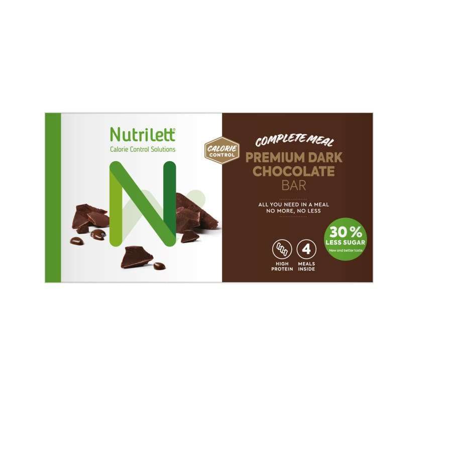 Nutrilett Ateriankorvikepatukka Premium Dark Chocolate 4-pack-Nutrilett-Hyvinvoinnin Tavaratalo