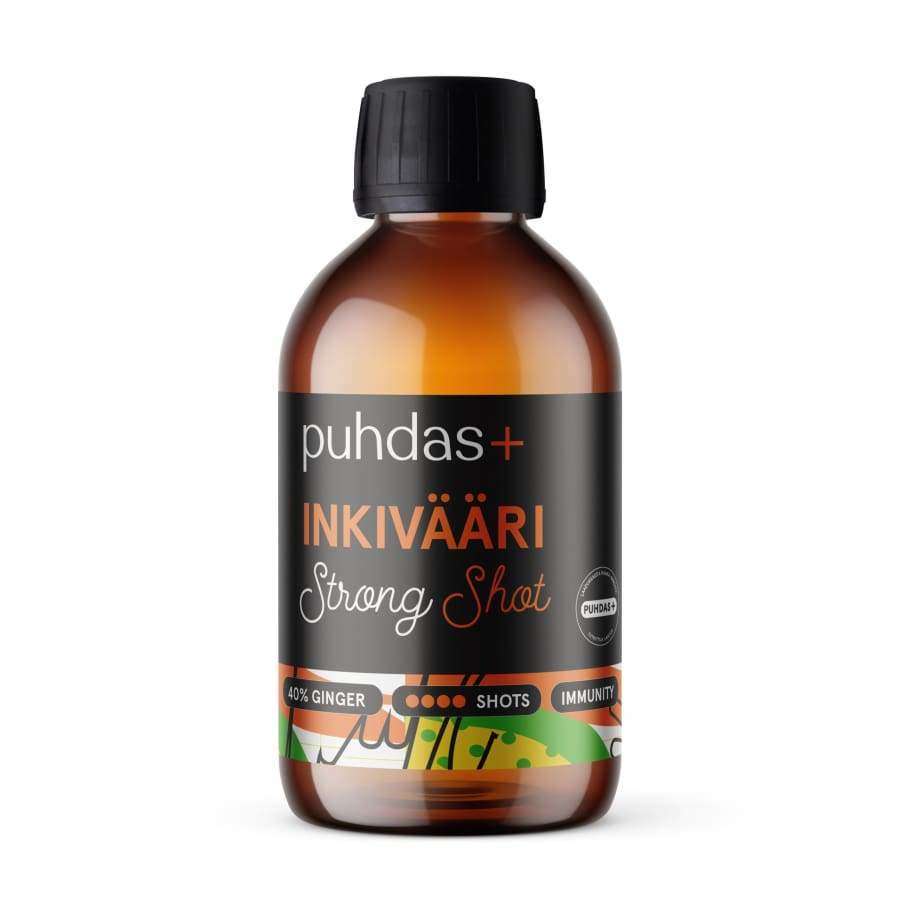 Puhdas+ Inkivääri Strong Shot-Puhdas+-Hyvinvoinnin Tavaratalo