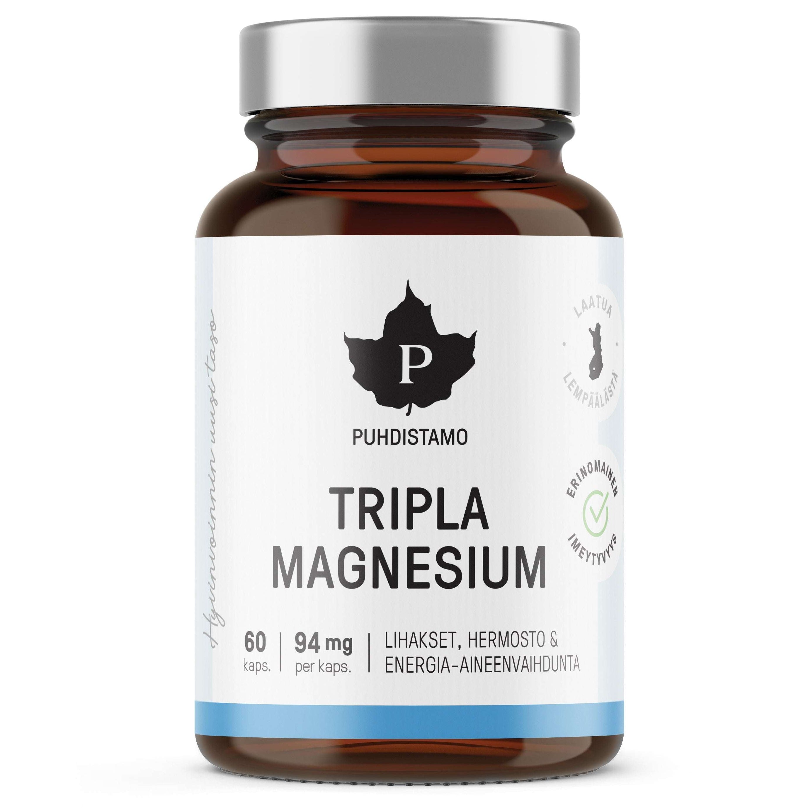 Puhdistamo Tripla Magnesium 120 kaps