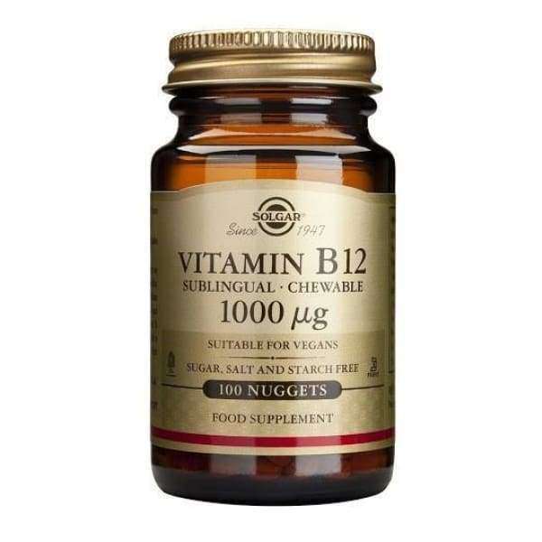Solgar B12-vitamiini 1000 mikrog-Solgar-Hyvinvoinnin Tavaratalo
