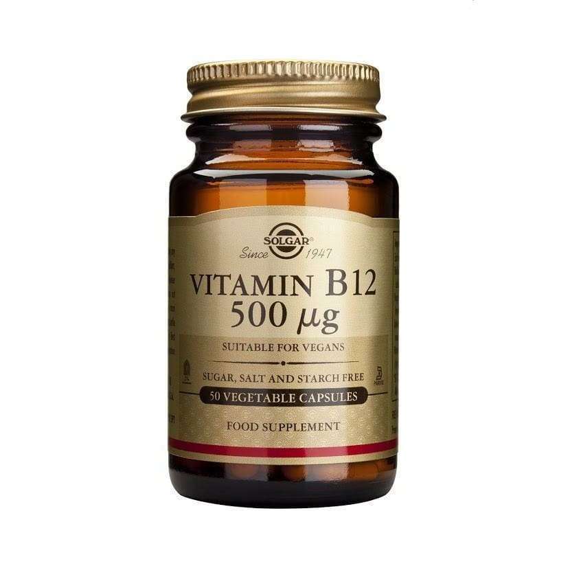 Solgar B12-vitamiini 500 mikrog-Solgar-Hyvinvoinnin Tavaratalo