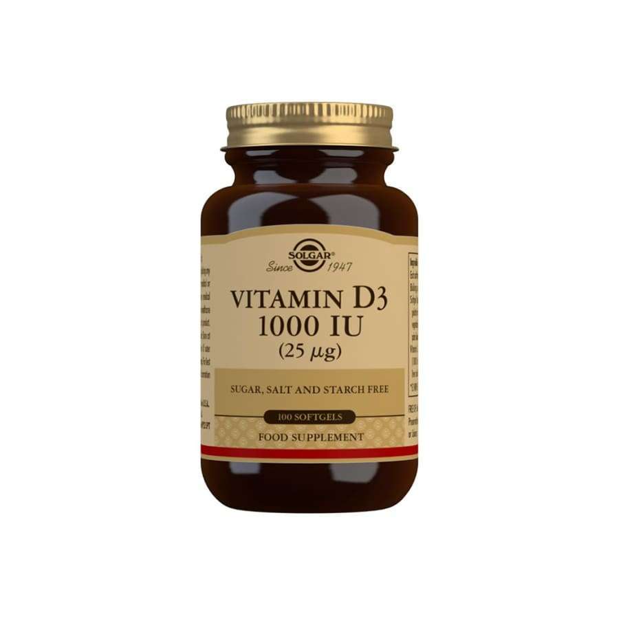 Solgar D3-vitamiini 25 mikrog-Solgar-Hyvinvoinnin Tavaratalo