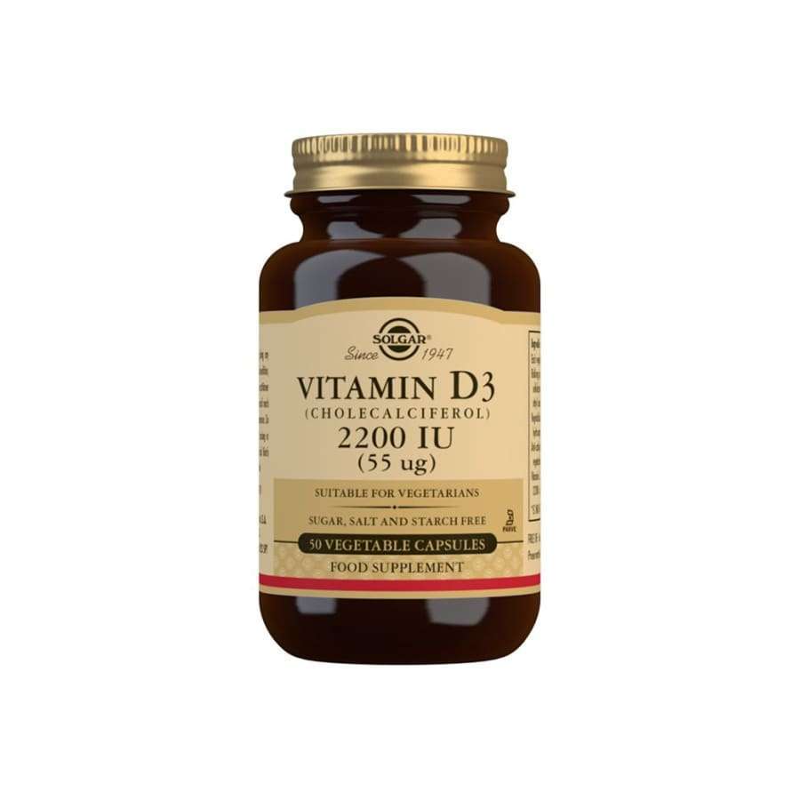 Solgar D3-vitamiini 55 mikrog kasvissyöjille-Solgar-Hyvinvoinnin Tavaratalo