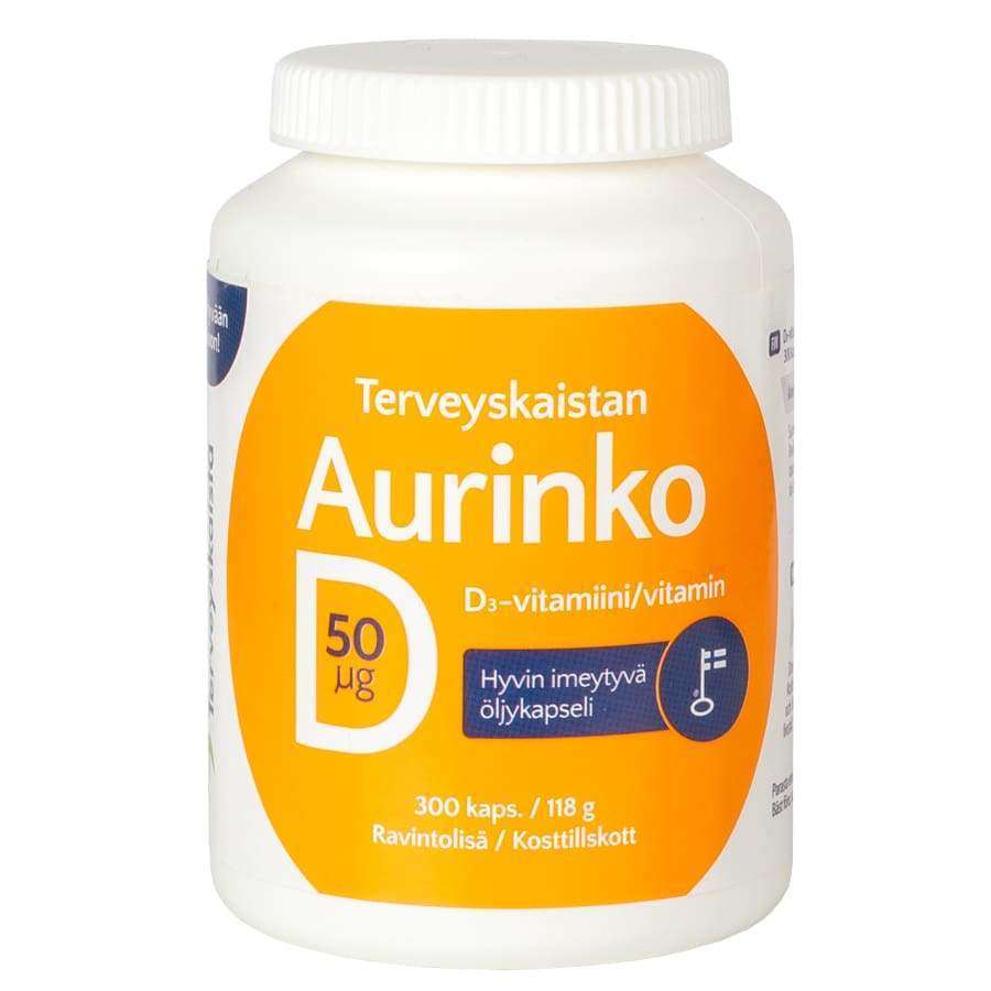 Terveyskaista D-vitamiini 50 mikrog-Terveyskaista-Hyvinvoinnin Tavaratalo