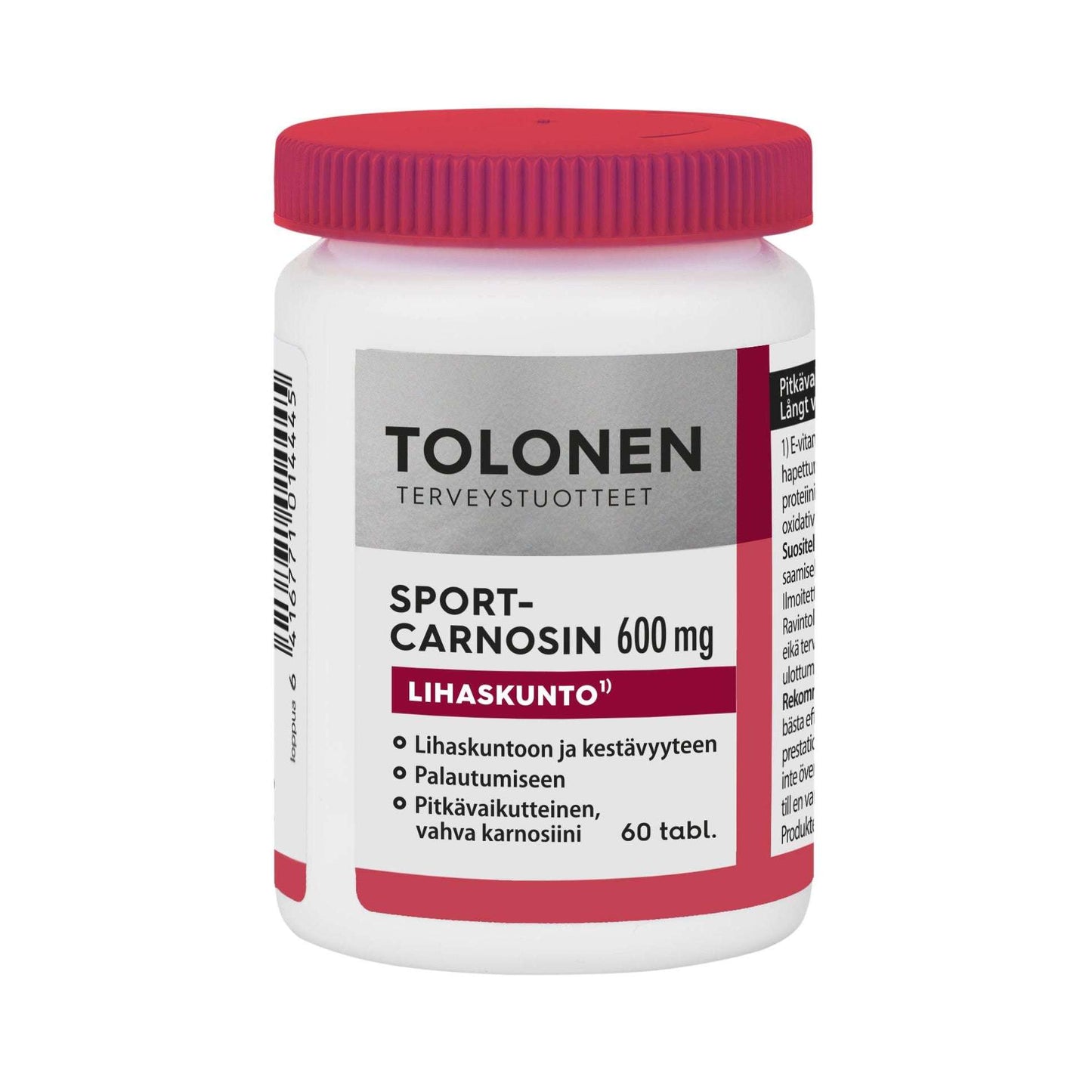 Tolonen Sport-Carnosin 600 mg-Tolonen-Hyvinvoinnin Tavaratalo