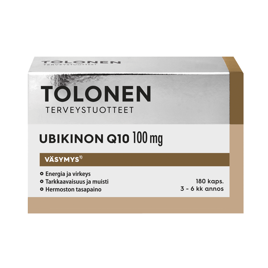 Tolonen Ubikinon 100 mg + B-vitamiinit-Tolonen-Hyvinvoinnin Tavaratalo